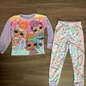 L.O.L. Surprise! Kids Pajama Set - Pink and Purple size S 6/6X